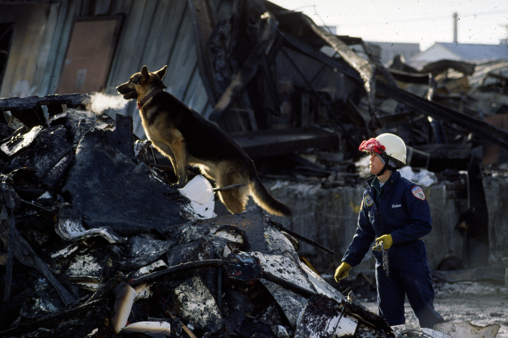 Billings plane crash body search, Dec. 21, 1992